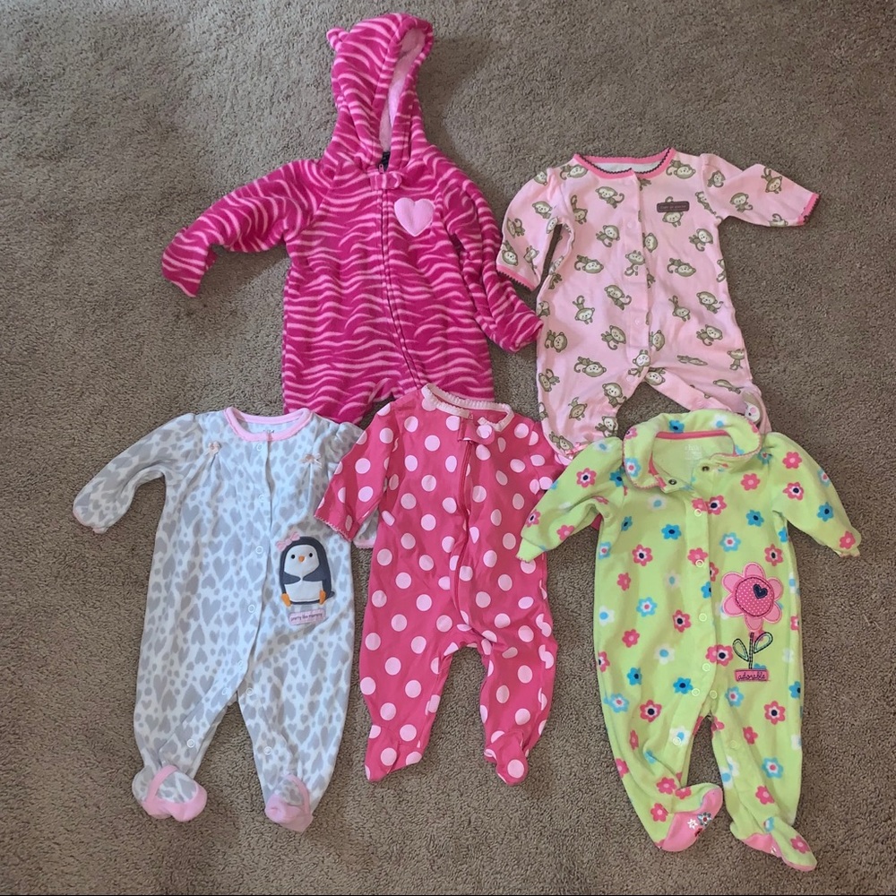 Baby Girl Sleeper Lot